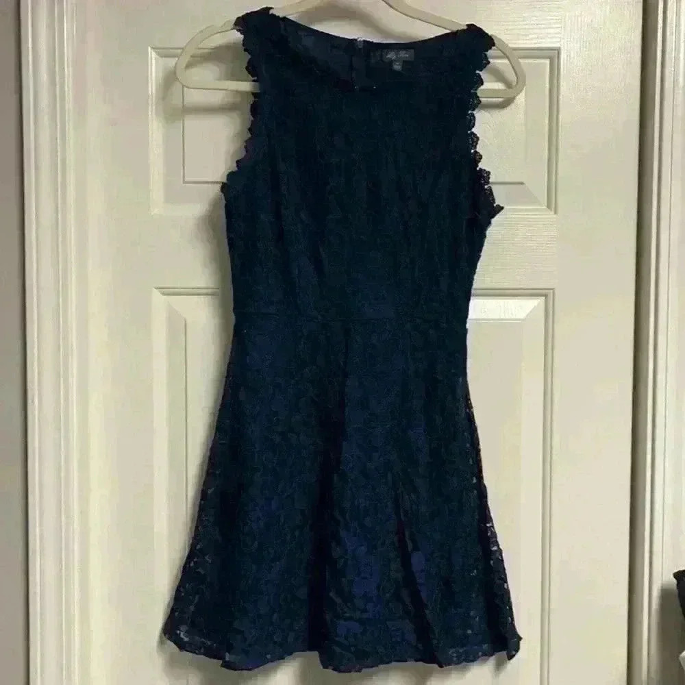 Lily Rose Navy Girls Dress - Size M